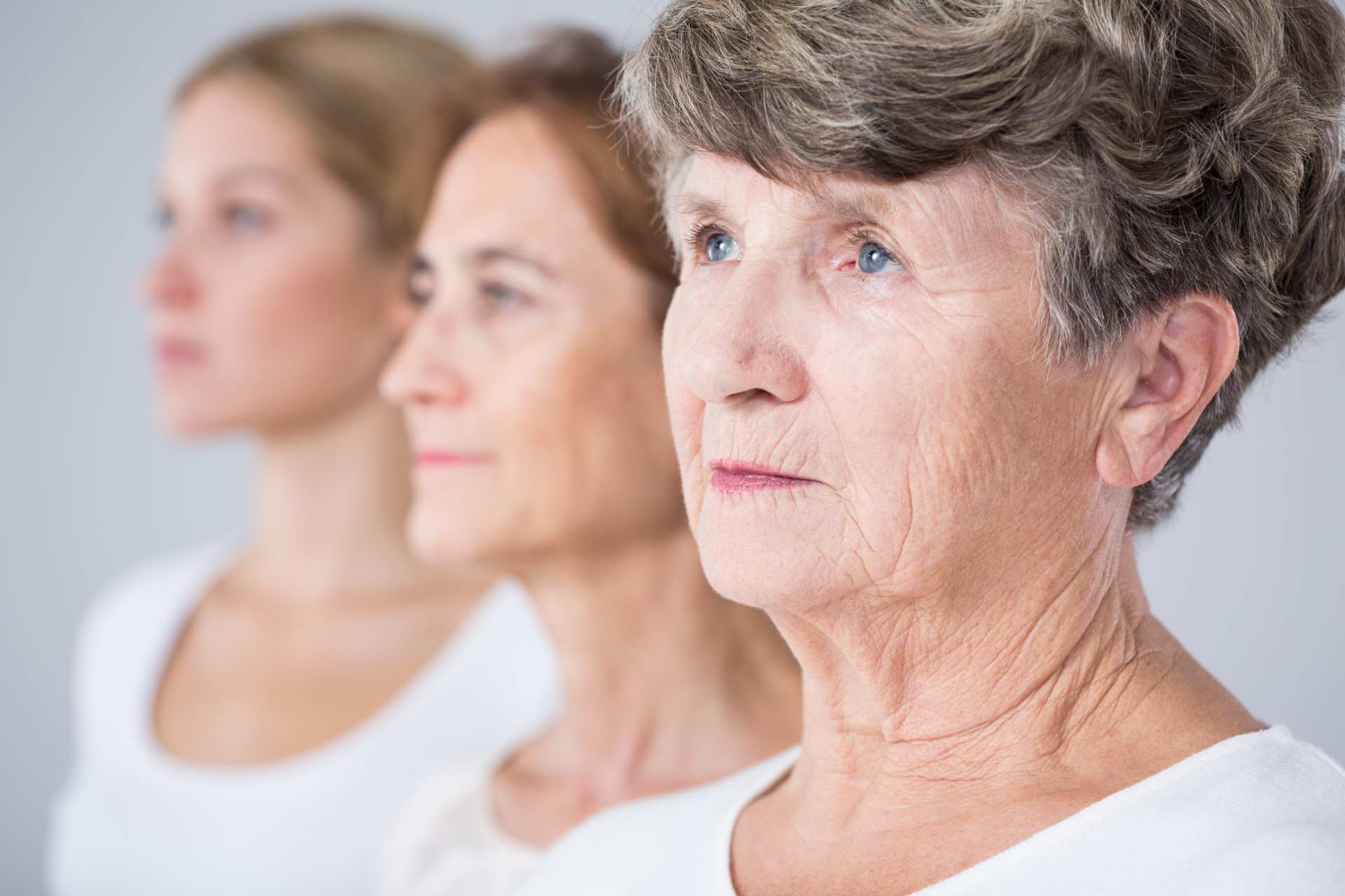 Three generations of women